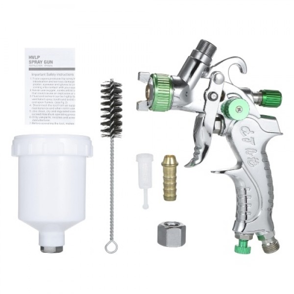 Gravity Feed Air Spray Gun Mini Sprayer Paint Gun with 100ML Cup 1.0mm Nozzle for Painting Car Furniture Wall