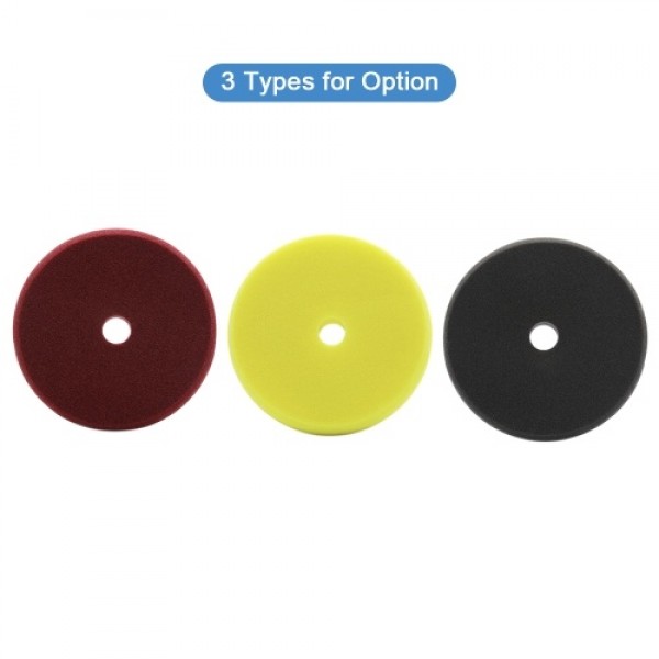 1pc Polishing Pad 6 Inches Car Buffing Sponge for Automobiles Yachts Moderate Scratch Oxidation Defect Removal Black Fine Polish