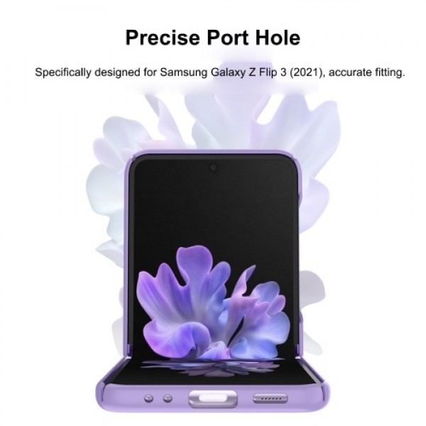 Phone Protective Cover Compatible with Samsung Galaxy Z Flip 3 Slim Case Hard PC Shockproof Case