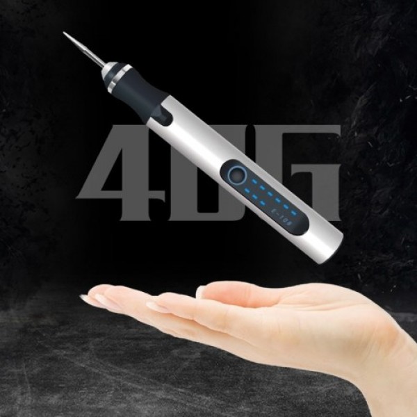 Electric Rotary Tool Grinding Pen for Light-Duty DIY Crafting Polishing Waxing Drilling Engraving Silver