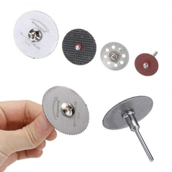 74pcs Cutting Wheel Set for Rotary Tool Including 545 Diamond Cutting Wheels HSS Circular Saw Blades Resin Cutting Disc Mandrels