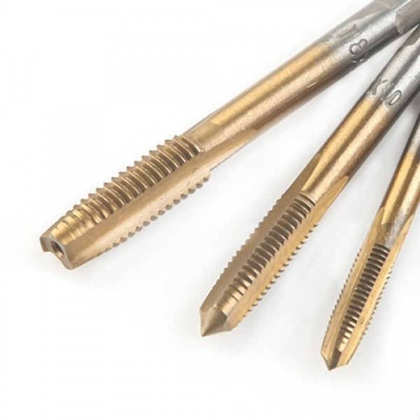 Machine Screw Metric Thread Plug Taps Set M3 M4 M5 M6 M8 Screw Thread Taps 5 Pcs