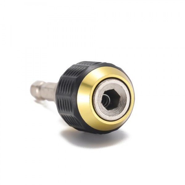 Quick Change Bit Holder 1/4 Inch Hex Shank Drill Bit Extension Chuck Adapter Connector Built-in Spring Quick to Install and Rele