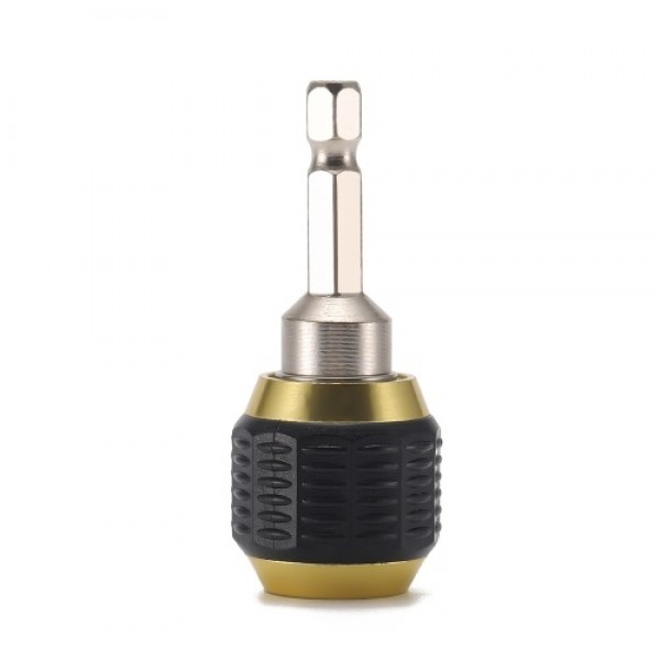Quick Change Bit Holder 1/4 Inch Hex Shank Drill Bit Extension Chuck Adapter Connector Built-in Spring Quick to Install and Rele