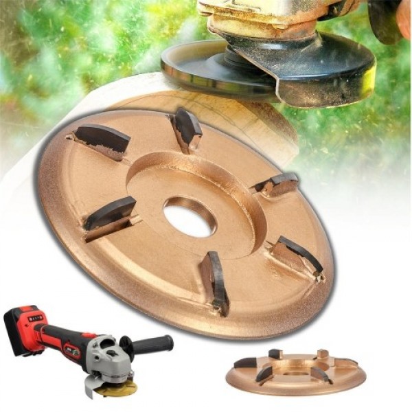 6-Teeth Power Wood Carving Disc Tool Milling Cutte...