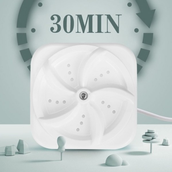 USB Powered 18W Mini Portable Turbos Washing Machine 30 Minutes Timed Washing Machine for Home Travel Hotel College Room Apartme