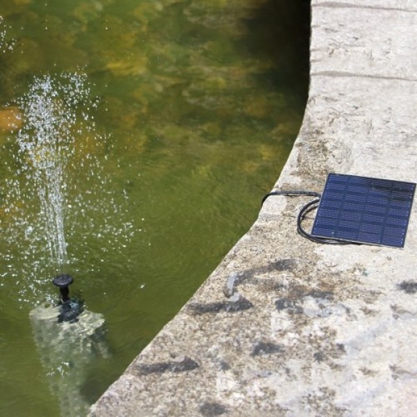 7V 1.5W Solar Water Pump Fountain Garden Floating Plants Watering Power Fountains Pool Home Garden Fish Pond Waterpump