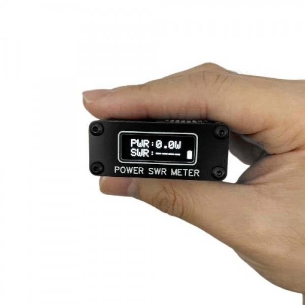 1.6MHz-30MHz 0.1W-11W QRP SWR Shortwave Standing Waves Meter Portable SWR Shortwave Power Meter USB Firmware Upgrade with Displa
