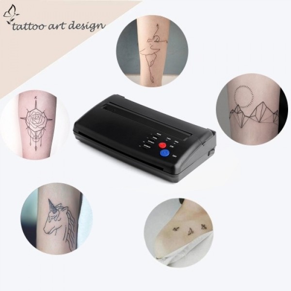 Stencil Machine Portable Tattoo Transfer Machine Printer Drawing Thermal Stencil Maker Copier for A4 Tattoo Transfer Paper, Line
