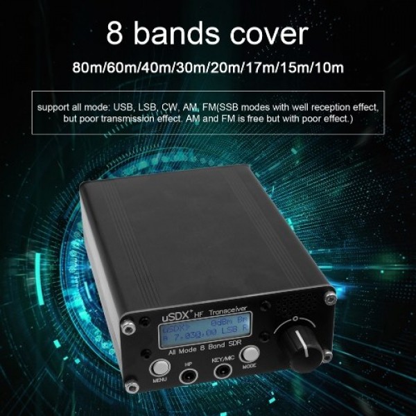 uSDR uSDX+Plus V2 8 Bands SDR Transceivers HF SSB ...