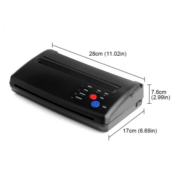 Stencil Machine Portable Tattoo Transfer Machine Printer Drawing Thermal Stencil Maker Copier for A4 Tattoo Transfer Paper, Line