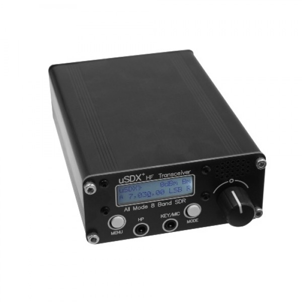 uSDR uSDX+Plus V2 8 Bands SDR Transceivers HF SSB QRP Portable High Frequency Short Waves Transceivers LCD Display Speaker Micro