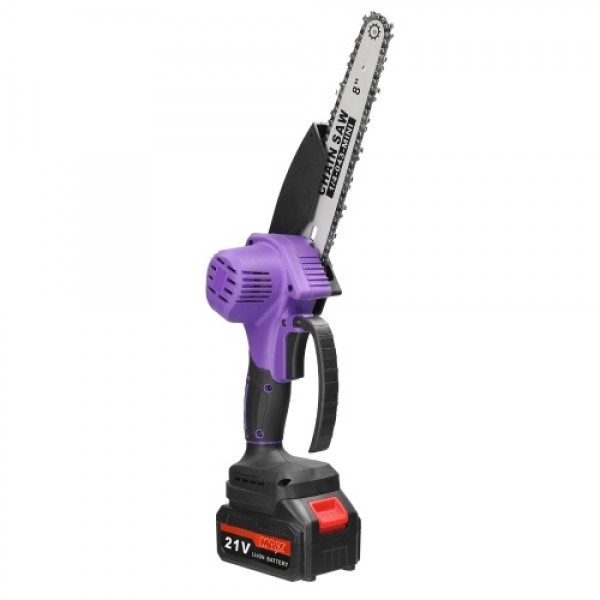 21V 8inch Portable Electric Pruning Saw Small Wood Spliting Chainsaw Brushless Motor One-handed Woodworking Tool for Garden Orch