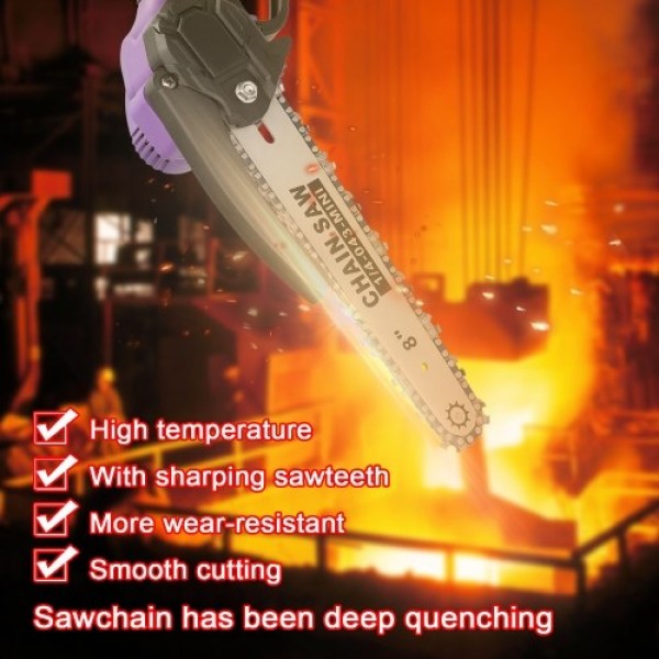 21V 8inch Portable Electric Pruning Saw Small Wood Spliting Chainsaw Brushless Motor One-handed Woodworking Tool for Garden Orch