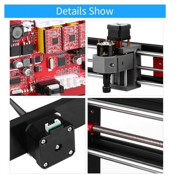 3018 Pro GRBL Control DIY Mini CNC Machine 3 Axis Pcb Milling Machine Wood Router Engraver 2-Inch Mini Drill Press Vise + Upgrad