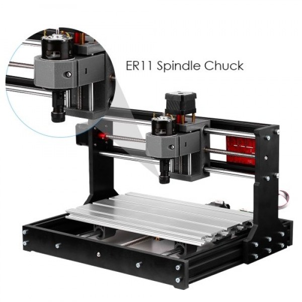 3018 Pro GRBL Control DIY Mini CNC Machine 3 Axis Pcb Milling Machine Wood Router Engraver 2-Inch Mini Drill Press Vise + Upgrad