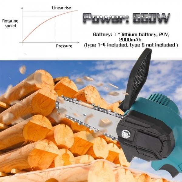Portable Electric Pruning Saw Rechargeable Small Electric Saws Woodworking One-handed Electric Saw Garden Logging Mini Brushed E