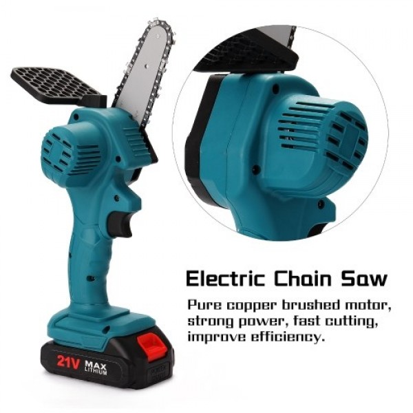 Portable Electric Pruning Saw Rechargeable Small Electric Saws Woodworking One-handed Electric Saw Garden Logging Mini Brushed E