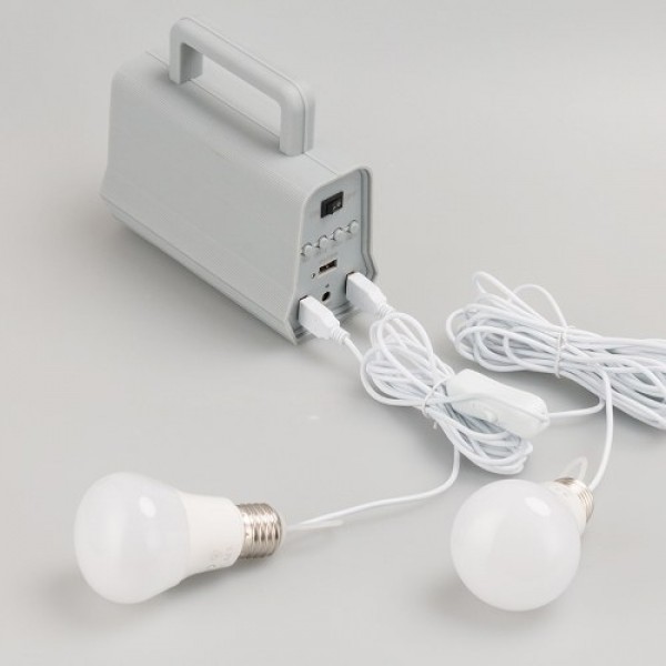 Portable Outdoor Solar Power Ligh System Outdoor Camping Travel Mobiles Solar Panel Bulbs Set Home Outdoor Intelligent BT Speake