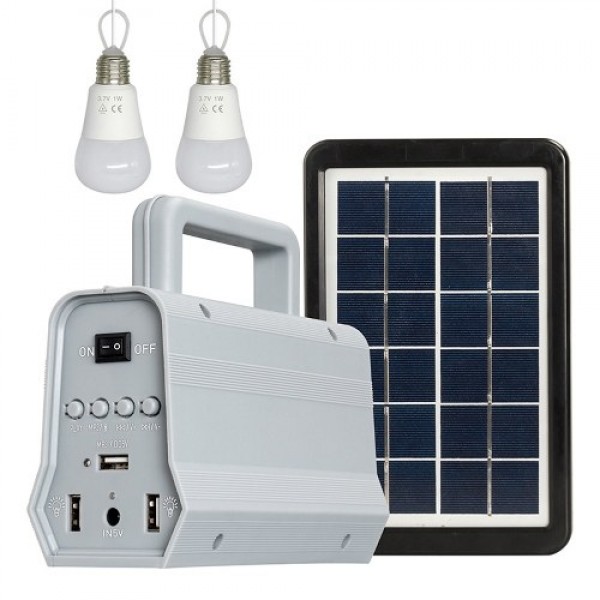 Portable Outdoor Solar Power Ligh System Outdoor Camping Travel Mobiles Solar Panel Bulbs Set Home Outdoor Intelligent BT Speake