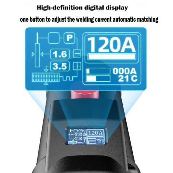 220 V 3000W Handheld Portable Electric Welding Machine Home Automatic Digital Intelligent Welding Machine Current Thrust Adjustm