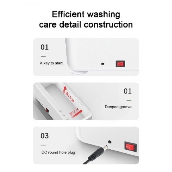 5W USB Power Supplys 45kHz High-frequency Small Cleaning Machine Jewelrys Makeup Brush Glasses Ultrasonics Cleaning Tool Office 