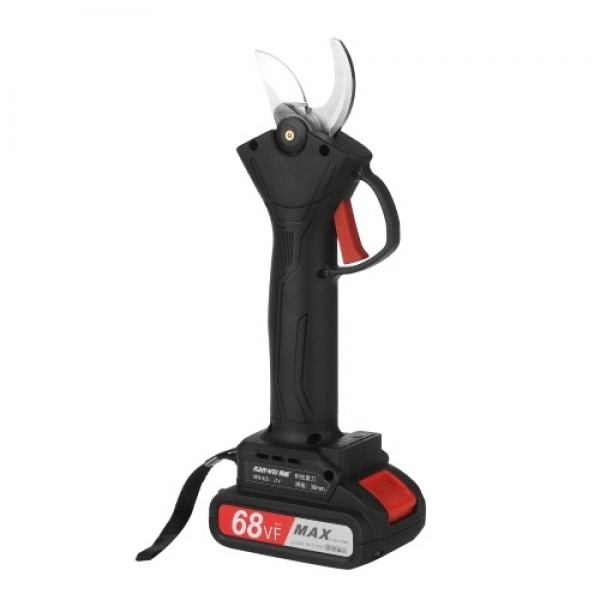 21V Brushless Cordless Electric Pruning Shears Rechargeable 2.0A Lithium Battery Powered Tree Branch Pruner Garden Clippers 30mm