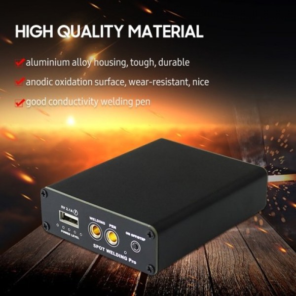 DIY Mini Spot Welder 5 Gears Adjustable Portable Handheld Spot Welding Machine Fast Charge Lithium Battery with Spot Welding Pen