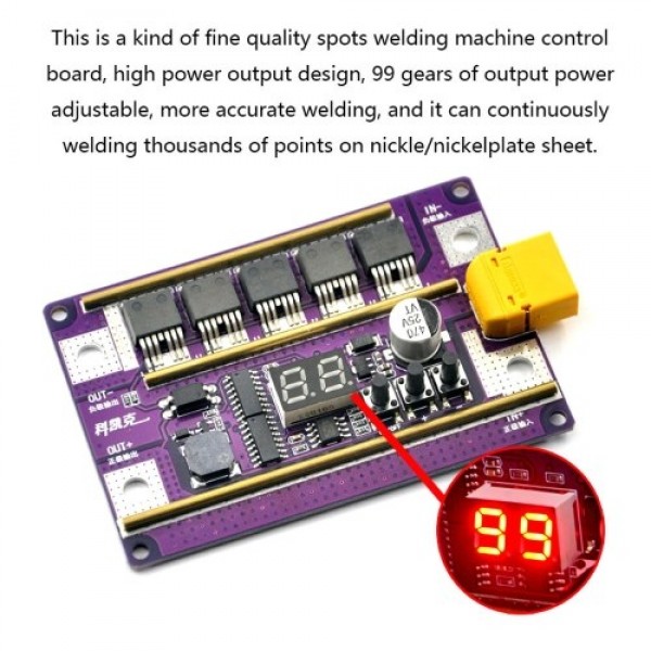 99 Gears of Power Adjustable Mini Spots Welding Ma...