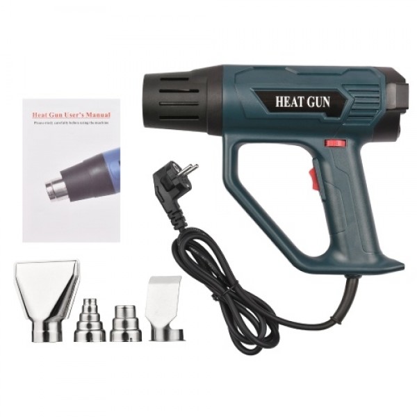 Hot Air Blower 2000W High Power Heavy Duty Fast Electronic Digital Display Heat Gun Hot Air Gun Handheld Air Heater Adjustable T