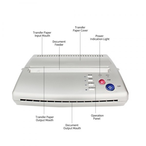 Tattoo Stencil Transfer Machine Printer Drawing Thermal Stencil Maker Copier Line Drawing Printing Copier Printing Line Art Tatt