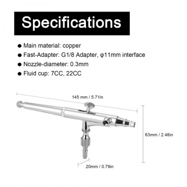 Professional T134 Airbrush Set for Model Making Ar...