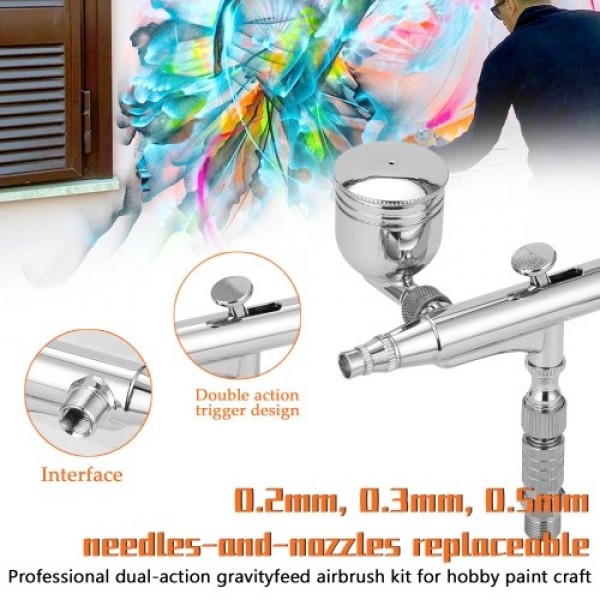 Professional Airbrush Set for Model Making Art Pai...