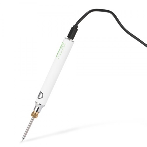 HANDSKIT USB Charging Soldering Iron 5V 8W Adjustable Temperature Electric Soldering Iron Kit with Soldering Stand Soldering Wir