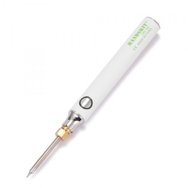 HANDSKIT USB Charging Soldering Iron 5V 8W Adjustable Temperature Electric Soldering Iron Kit with Soldering Stand Soldering Wir