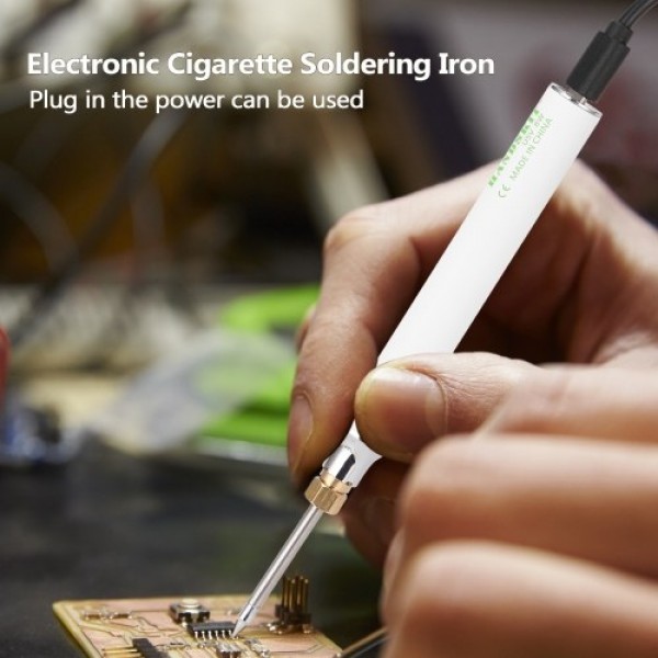 HANDSKIT USB Charging Soldering Iron 5V 8W Adjustable Temperature Electric Soldering Iron Kit with Soldering Stand Soldering Wir