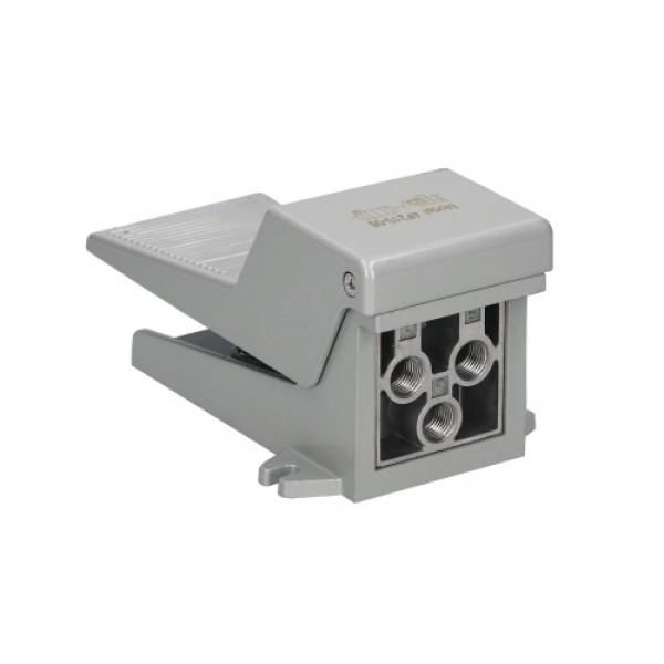 1/4-inch Pneumatic Foot Pedal Valve 5 Way 2 Position Pneumatic Air Flow Control Foot Press Valve Direct Drive Acting Type