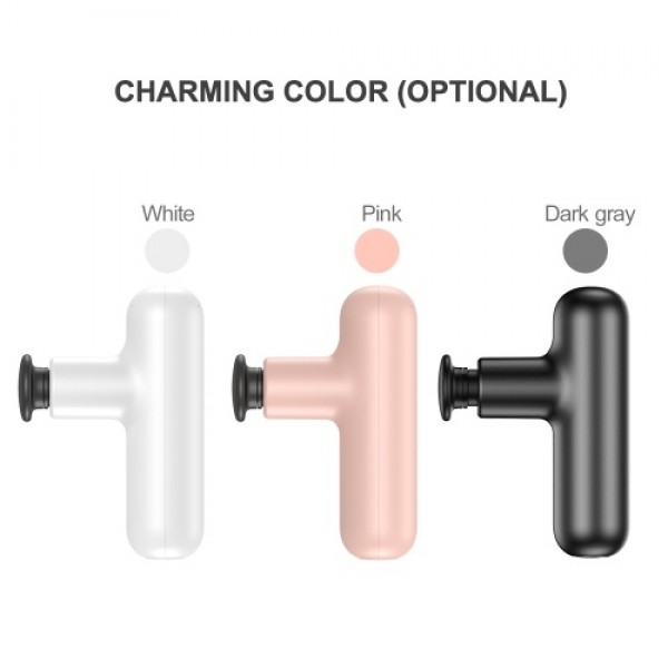 Mini Electric Massager Handheld Percussion Massager Muscle Massage Gun with 4 Massage Heads 4 Speed Level Rechargeable 2000mAh B