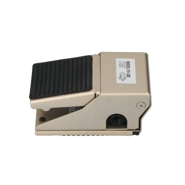 Pneumatic Foot Pedal Valve 1/4-inch Air Inlet &amp; Outlet 1/8-inch Exhaust 4 Way 2 Position Pneumatic Air Flow Control Foot Pre