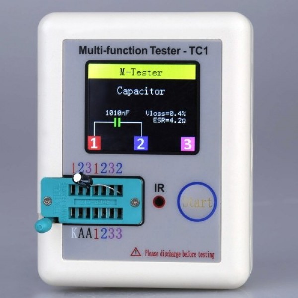 Colorful Display Transistor Tester Multi-functional TFT Backlight Didoe Triode Capacitance Resistor Detector
