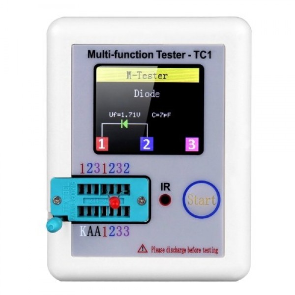 Colorful Display Transistor Tester Multi-functiona...