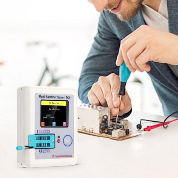 Colorful Display Transistor Tester Multi-functional TFT Backlight Didoe Triode Capacitance Resistor Detector