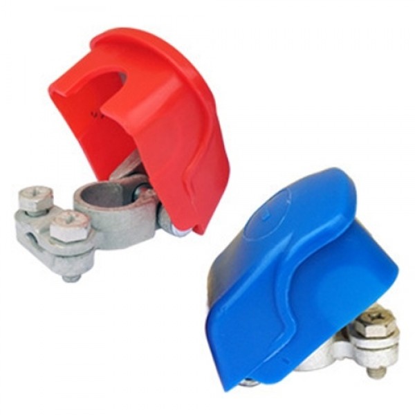 2PCS Battery Nickel-plated Brass Battery Terminal Quick Disassembly Battery Terminal Positive Negative Design
