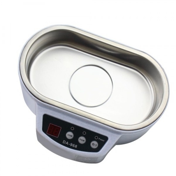 Intelligent Ultrasonic Cleaner Mini Household Ultrasonic Cleaning Machine Double Ultrasonic Vibration Clearing Machine 600ml Tan