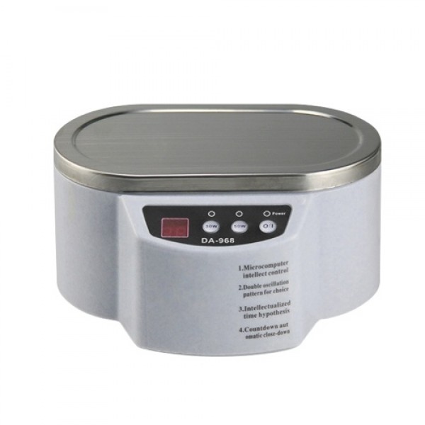 Intelligent Ultrasonic Cleaner Mini Household Ultrasonic Cleaning Machine Double Ultrasonic Vibration Clearing Machine 600ml Tan