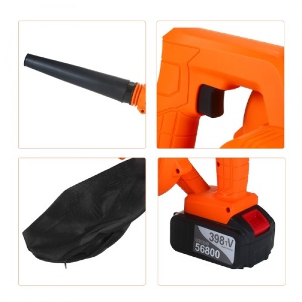 Cordless Leaf Blower Vacuum 21V 4.0 Ah Lithium Bat...