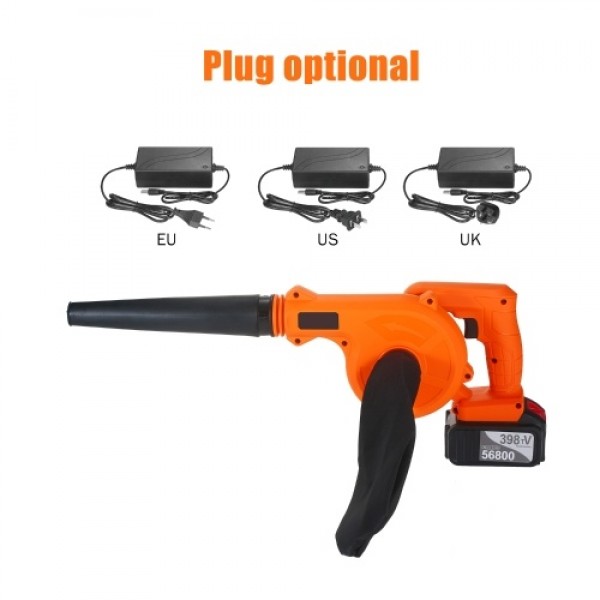 Cordless Leaf Blower Vacuum 21V 4.0 Ah Lithium Battery Powered Electric 2 in 1 Sweeper &amp; Vacuum for Clearing Dust Leaf Snow