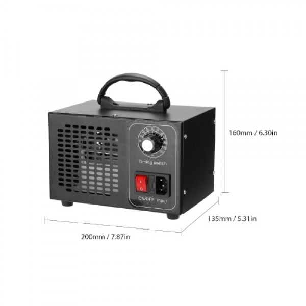 Portable Ozone Machine Generator Air Filter Purifier with Timing Switch Ozonizer Ozonator for Home Car Formaldehyde