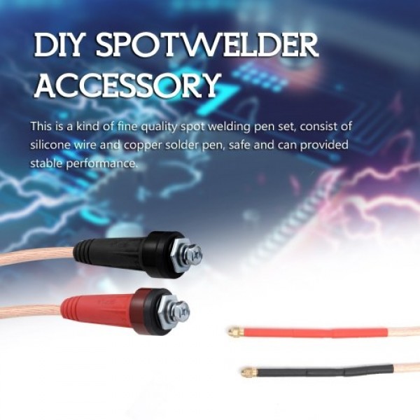 DIY Spotwelder Accessory Pure Copper Handheld Spot Welding Pen without Needle for 18650 Battery