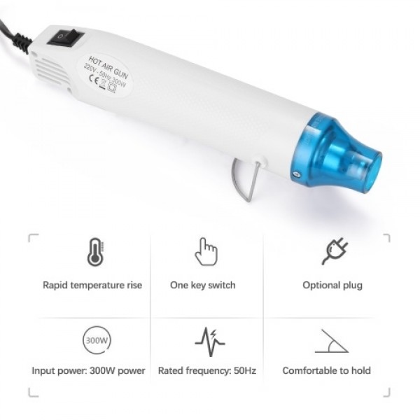 Portable DIY Hot Air Machine DIY Using Heat Machine with Supporting Bracket Electric Hot Air Power Tool Shrink Plastics DIY Tool